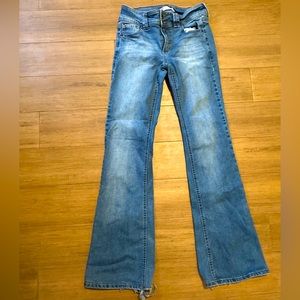 Low rise flare jeans